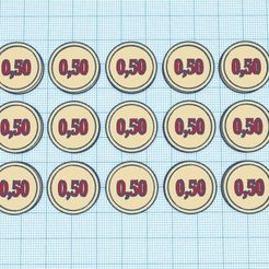 ficha4.jpg STL-Datei Fichas para jogos 0,50 kostenlos・3D-druckbare Vorlage zum herunterladen