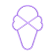 Ice_cream_rep13.stl ICE CREAM COOKIE CUTTER