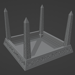 ancienttombdicetray1.png 3D file Ancient Tomb Dice Tray・3D printing model to download