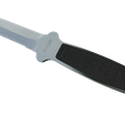 model-44.png Low Poly Stainless Steel Tactical Combat Knife With A Silver Blade And Black Grip