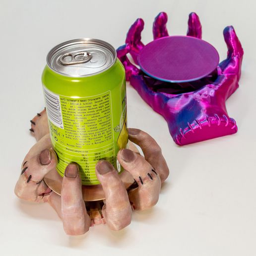 6.jpg MUG HAND: HALLOWEEN SELF-ADJUSTING COASTER
