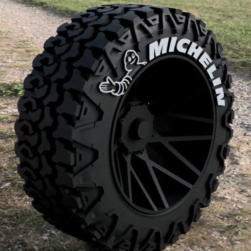 Free STL file offroad tire 325/50R22・Template to download and 3D print