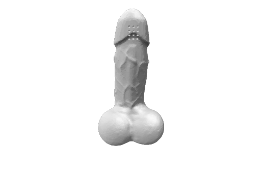 Adult showerhead, tip closed with more holes