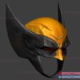 wolverine_helmet_3d_print_model-10.jpg Wolverine Helmet - Marvel Cosplay