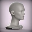 1.9.jpg 22 3D HEAD FACE FEMALE CHARACTER FEMALE TEENAGER PORTRAIT DOLL BJD LOW-POLY 3D MODEL