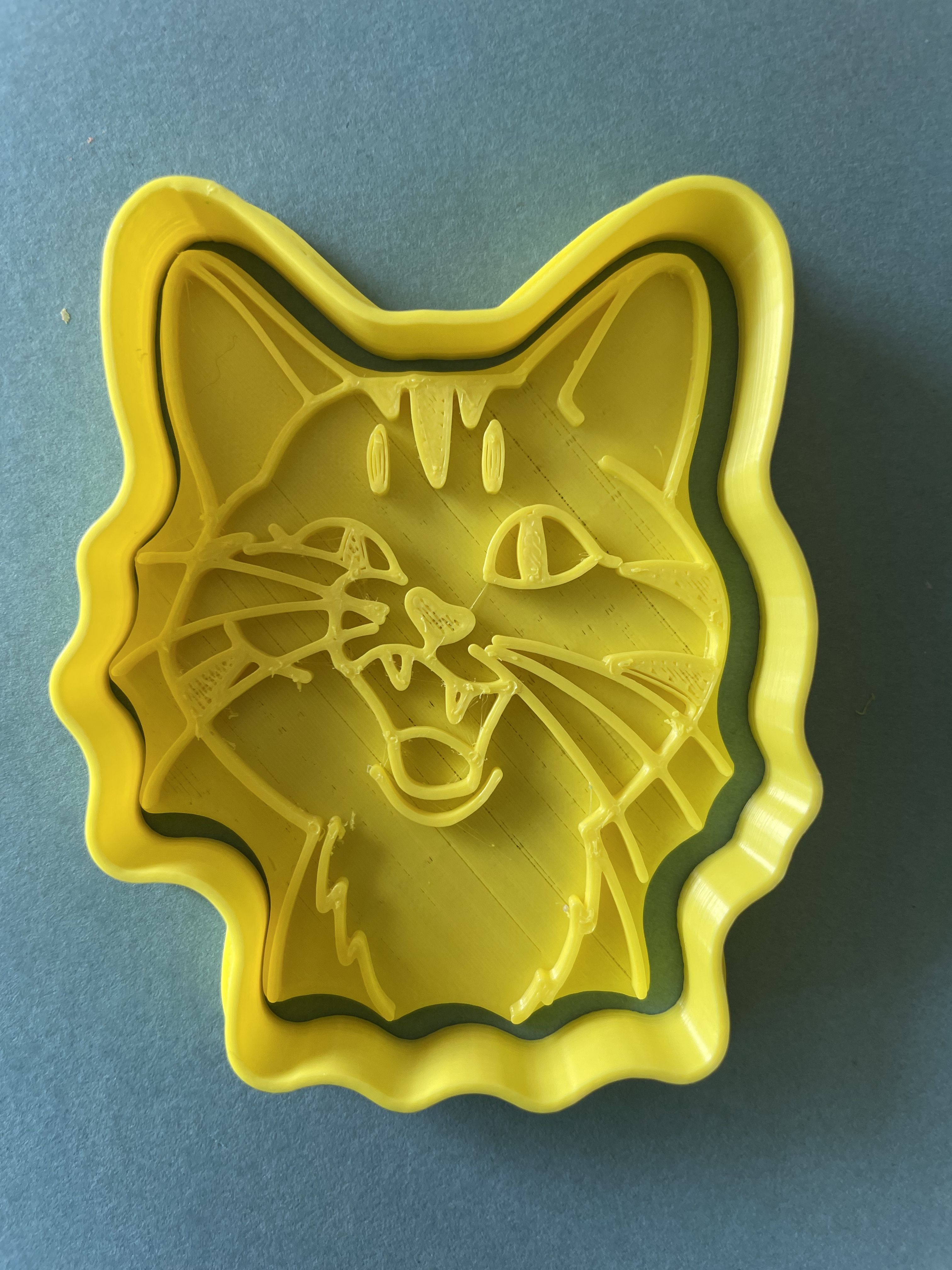 3D file Derpy cartoon cat cookie cutter・3D printer model to download・Cults