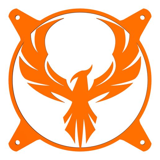 Fênix - Custom 120mm Fan Grill Face Plate Cover - PC Gamer Modding