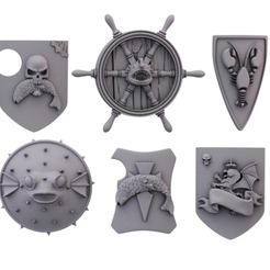 Shield1.png Damned Ruins Guards shields set