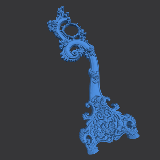 Large Baroque CNC Wall Clock 3D Model | 65cm–200cm Decorative Wood Carving STL | Luxury CNC Relief Commercial Use