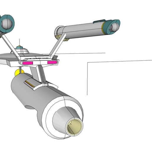 ⭐ Star Trek TOS-Era Sensors Frigate・Free 3D File for ・Cults
