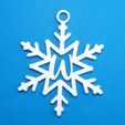 WSnowflakeInitialGiftTag3DImage.jpg Letter W - Snowflake Initial Gift Tag Ornament