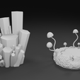 7.png Cave crystal cluster 3D print model