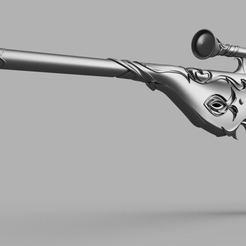 Anti-demon-lord-rifle-v33.png Helluva Boss - Carmine crafted blessing tip Sniper rifle - 3D Models