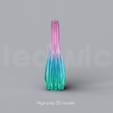 A_7_Renders_0.png Niedwica Vase A_7 | 3D printing vase | 3D model | STL files | Home decor | 3D vases | Modern vases | Abstract design | 3D printing | vase mode | STL
