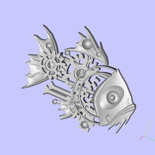 Steampunk Fish 3D model