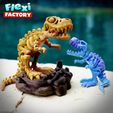 Flexi-Factory-Dan-Sopala-Skeleton-T-Rex_06.jpg Flexi Factory Print-in-Place Skeleton T-Rex Dinosaur