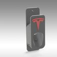 Untitled 742.jpg **Improved Updated Version** TESLA MOBILE CHARGER GEN 2  - CABLE HOLDER WALL MOUNT Bracket for Gen2 UMC North America and EUROPE with bonus Tesla drink coasters included!