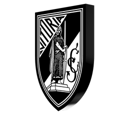 front-side-1.png Файл STL VGSC - Vitória de Guimarães Sport Clube Logo Light・3D-печатная модель для загрузки