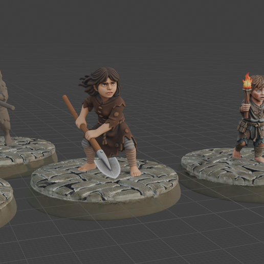 64mm RPG Miniature: Kaster's Crew: PC005