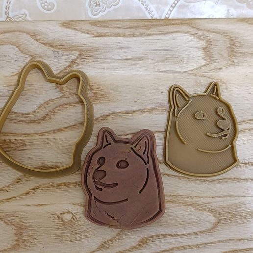 lassic Doge Cookie Cutter and Stamp set