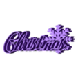 Christmas - base V3.stl Christmas sign / 3D word