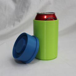 Free STL file Metal Can Koozie 16oz Pint Can Adapter 🥫・3D print