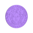 Versace Logo Medusa Posavasos.stl Versace Logo Jellyfish Coaster