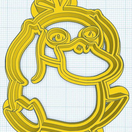 Psyduck Cookie Cutter 3D model
