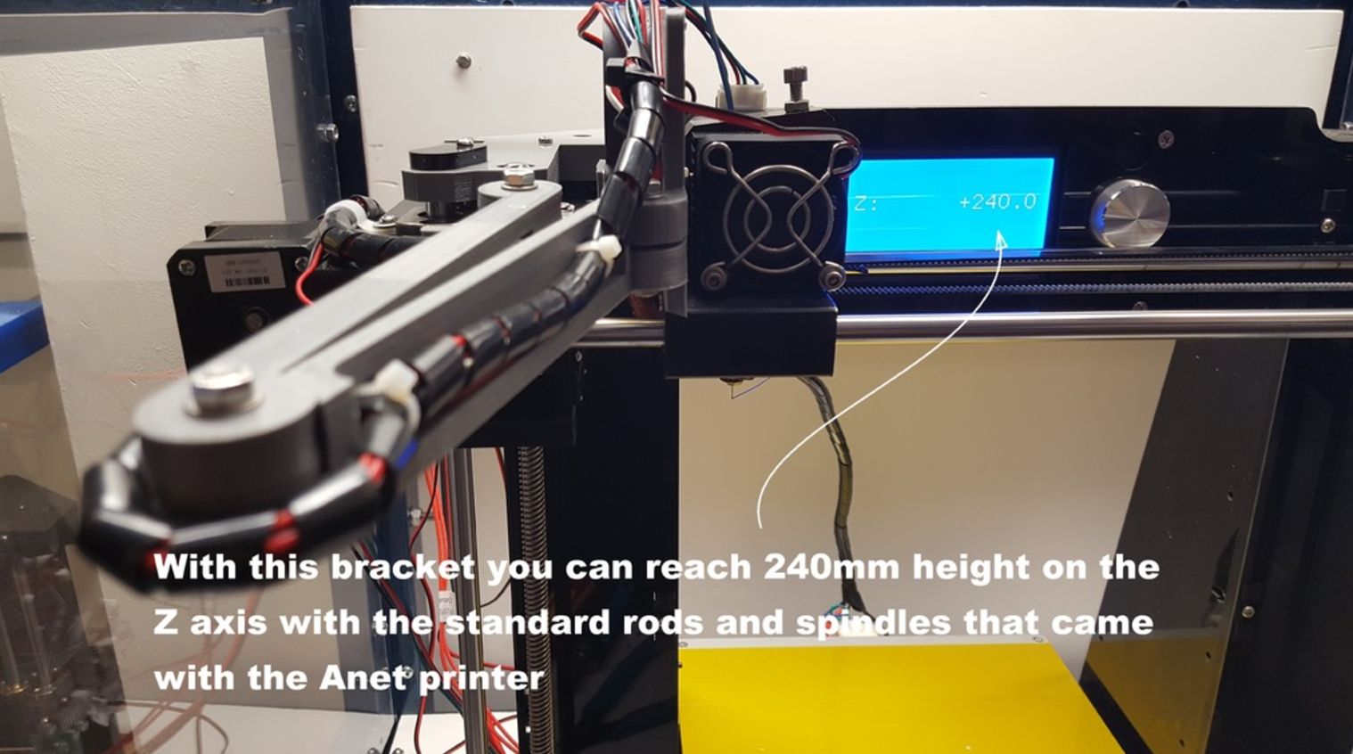 Capture d’écran 2017-09-12 à 16.11.56.png Free STL file Anet A6 Left upper bracket for higher Z axis・Model to download and 3D print, Job