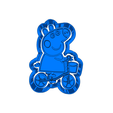 model.png Peppa pig  (20)   CUTTER AND STAMP, COOKIE CUTTER, FORM STAMP, COOKIE CUTTER, FORM