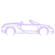 Toyota_mr2 2006.stl Wall Silhouette: All sets