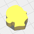 older_woman_head-4.png Older Woman Head Symbol Meeple Silhouette – 3D Printable Game Token
