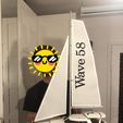 5.jpg (non) Rc Sailing Catamaran model Wave 58 "Sta Ana"
