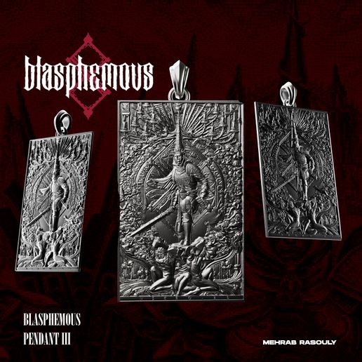Blasphemous – The Penitent Fan Art Pendant III | 3D Printable, Castable, CNC & Laser Engraving