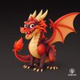 4.jpg 🔥🐉 Pixar-Style Dragon Duo – 3D Print Models