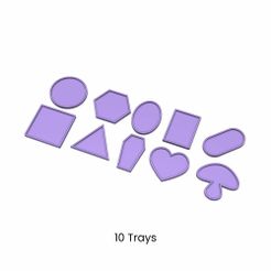 Ten-Trays.jpg 10 Trays |  Coffin Tray, Pill Shaped Rolling Tray, Jewelry Holder, DIY Wedding Decor
