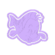 Flounder.stl little mermaid cookie cutters / little mermaid cookie cutters