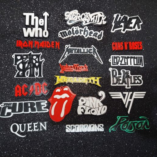 llaveros / keychain / keychain , BANDAS DE MUSICA / MUSIC BAND 3D model