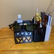Final6.jpg Modular economical desktop organizer (with drawers, pen pot, book stand, glasses stand, cat, and everything!)