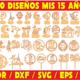 2024-02-20-1.png Laser Cut Vector Pack - 100 Birthday Designs For 15 Years