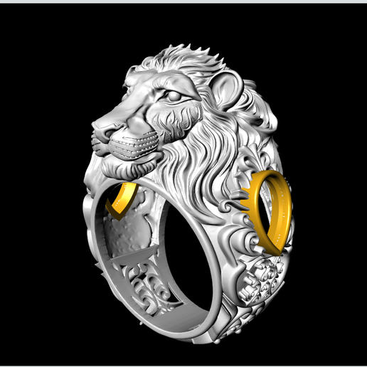 Lion-Ring-3D-print-model-file-pic-6.png Modèle d'impression 3D de l'anneau du lion
