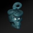 ShopA.jpg Skull with rattlesnake, eyes open