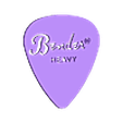 Bender_Heavy_Pick_2.stl Unique Guitar Pick Collection