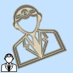 18-1.jpg STL file Science cookie cutters - #18 - doctor・3D printer model to download