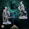 Lizardfolk-Warlord_V3.jpg Archivo 3D Lizardfolk Warlord 32mm y 75mm pre-soportado・Diseño para descargar y imprimir en 3D
