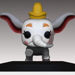 dumboclown.jpg Dumbo PopFunko Clown 3D print model