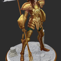 Dohko 1.PNG STL file Saint Seiya - Dohko Golden Knight of Libra・3D printable model to download