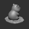 render03.jpg Adorable Capybara Figurine with Mango
