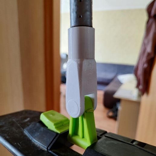 Mop Handle Adapter (Euro Conical Thread) — Replacement Fitting for Standard Mop Holder | Крепление-переходник для швабры (евро резьба конусная) — адаптер под стандартный держатель 3D model