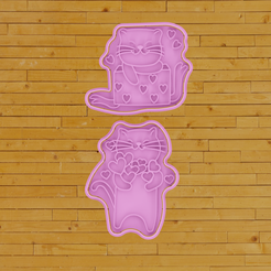 5.png STL-Datei COOKIE CUTTER Katzen lieben 1・3D-druckbares Modell zum herunterladen